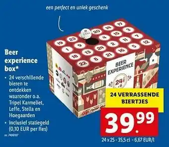 Beer experience box