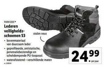 Lidl Lederen veiligheidsschoenen s3 aanbieding