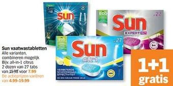 Albert Heijn Sun vaatwastabletten aanbieding