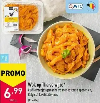 ALDI Wok op thaise wijze aanbieding