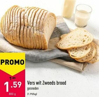 ALDI Vers wit zweeds brood aanbieding