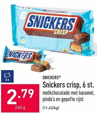 ALDI Snickers crisp aanbieding