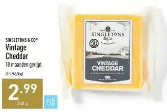 ALDI Vintage cheddar aanbieding