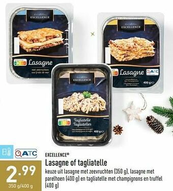 ALDI Lasagne of tagliatelle aanbieding