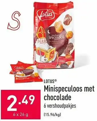 ALDI Minispeculoos met chocolade aanbieding