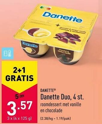 ALDI Danette duo aanbieding