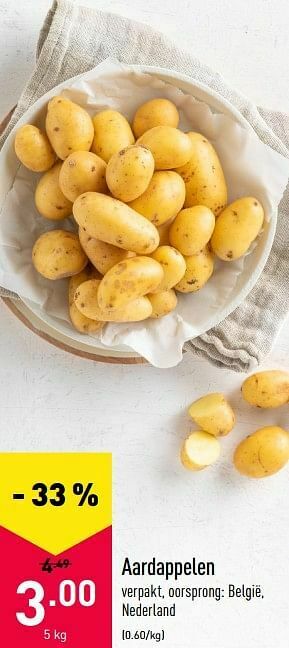 ALDI Aardappelen aanbieding