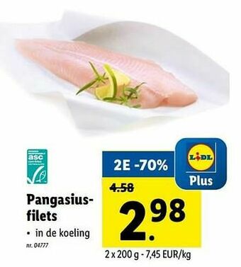 Lidl Pangasiusfilets aanbieding