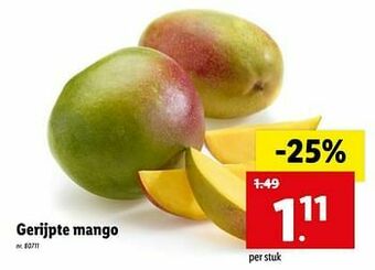 Lidl Gerijpte mango aanbieding