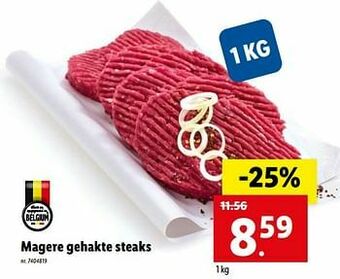 Lidl Magere gehakte steaks aanbieding