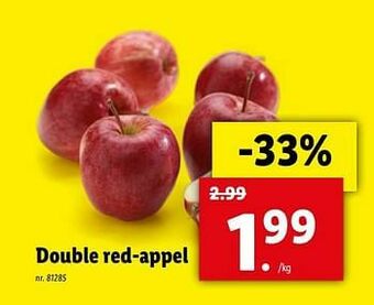 Lidl Double red-appel aanbieding