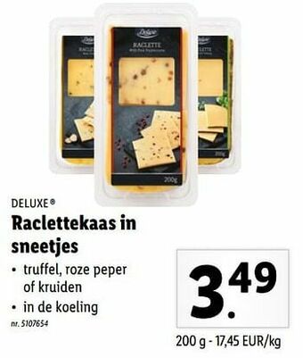 Raclettekaas in sneetjes