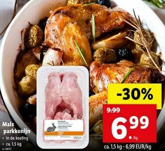 Lidl Mals parkkonijn aanbieding