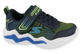 Skechers Sneaker Laag Jongens Maat 27/33 Met Lichtjes - Blauw