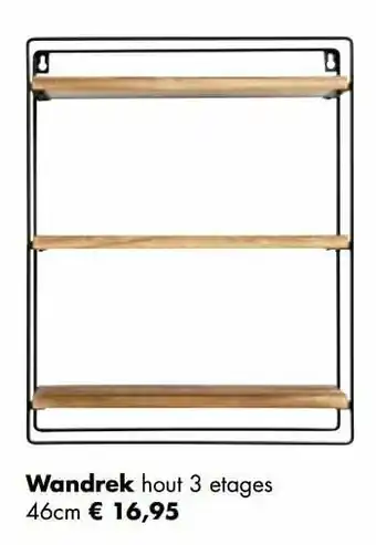 Europoint Wandrek hout 3 etages aanbieding