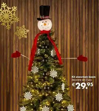 Europoint Kit snowman boom decoratie set 21pcs aanbieding