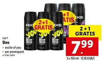 Lidl Deo aanbieding