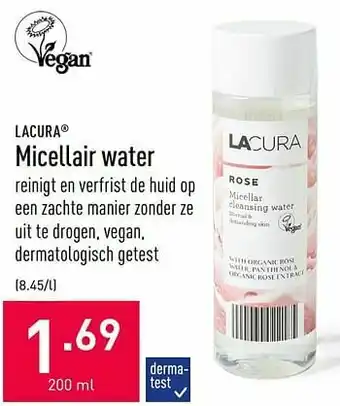 ALDI Micellair water aanbieding