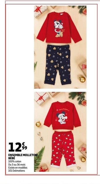 Auchan Ensemble Molleton Bebe aanbieding