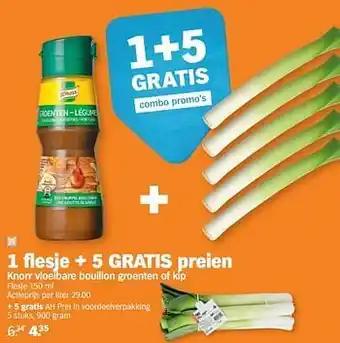 Albert Heijn Knorr vloeibare bouillon groenten of kip 150ml aanbieding