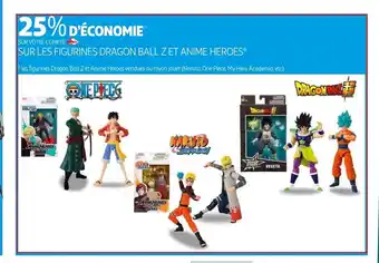 Auchan D'Economie Sur Les Figurines Dragon Ball Z Et Anime Heroes aanbieding