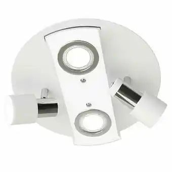Zelfbouwmarkt Plafondlamp Led - Gu10 - 4x3w - Wit/chroom aanbieding