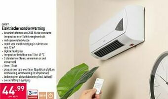 Quigg elektrische wandverwarming