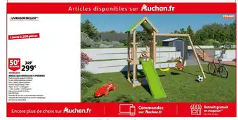 Immediate Aire De Jeux En Bois Easy Xperience