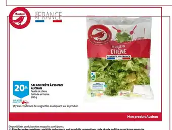 Auchan Salade Prete A Lemploi Auchan 200g aanbieding
