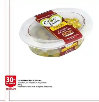 Olives Farcies Crocfrais 200g