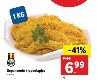 Lidl Gepaneerde kippenlapjes aanbieding