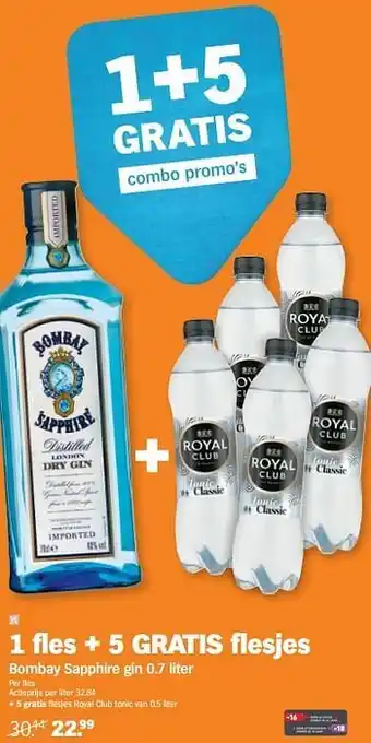 Bombay sapphire gin 0,7liter