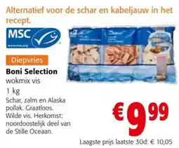 Colruyt Boni Selection wokmix vis aanbieding