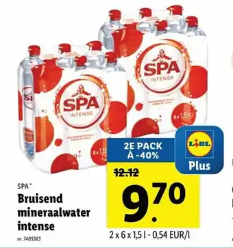 Lidl Bruisend mineraalwater instense aanbieding