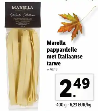 Marella pappardelle met Italianse tarwe