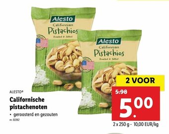 Lidl Californische pistachenoten aanbieding