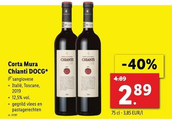 Lidl Corta Mura Chianti DOCG aanbieding