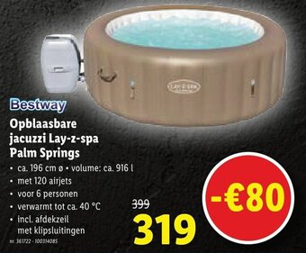 Opblaasbare Jacuzzi Lay-z-spa Palm Springs