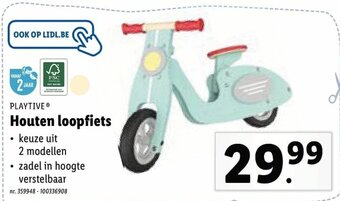 Houten loopfiets