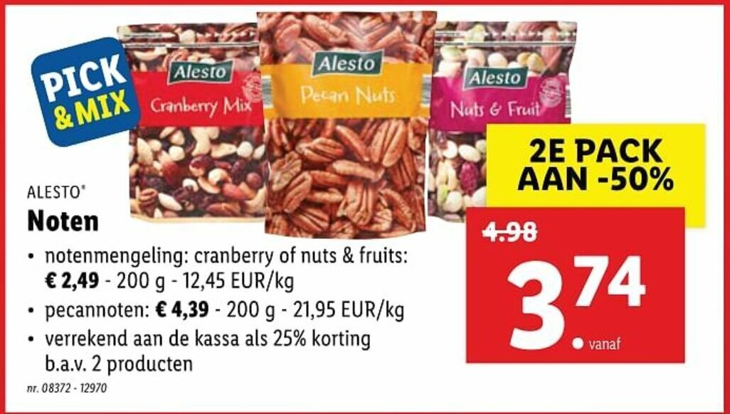 Noten promotie bij Lidl
