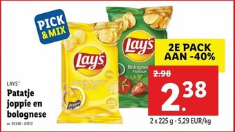 Lidl Patatje joppie en bolognese aanbieding