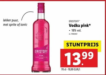Lidl Vodka pink aanbieding