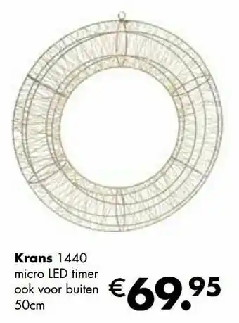 Krans 1440 micro led timer ook voor buiten