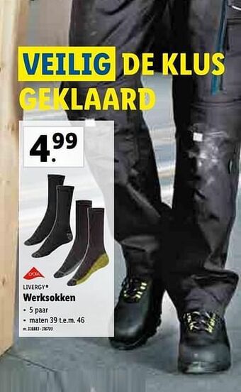 Lidl Werksokken aanbieding