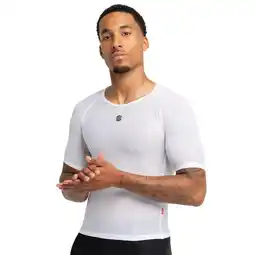Decathlon Heren Wielrennen fiets ondershirt Clout SIROKO Wit aanbieding