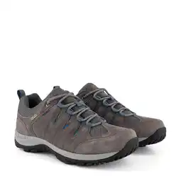 Decathlon Wandelschoen Outdoor Heren Leer Trekking - Nyborg Low aanbieding