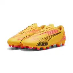 Decathlon ULTRA PLAY FG/AG voetbalschoenen PUMA Sun Stream Black Sunset Glow Orange Pink aanbieding