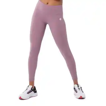 Decathlon Dames Fitness Sportlegging met middelhoge taille Luxe SIROKO Mauve aanbieding