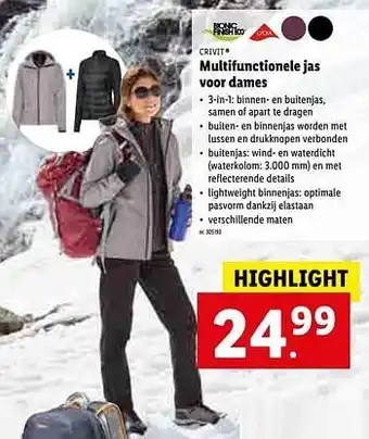 Lidl Multifunctionele jas voor dames aanbieding