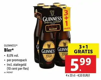 Guinness Bier 4*330ml